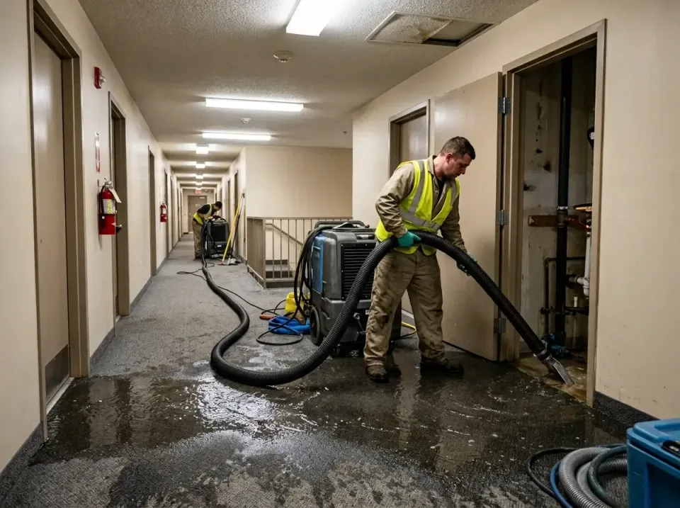 multi-unit-apartment-hallway-f-005 — frequently asked questions, Emergency Burst Pipe Water Extraction & Removal in Wauconda…